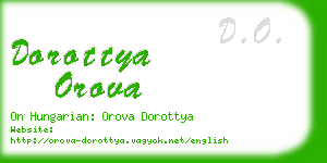dorottya orova business card